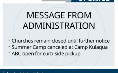 Message from Administration – May 5