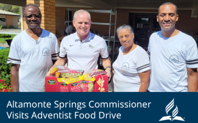 Altamonte Springs Commissioner Visits Adventist Food Drive
