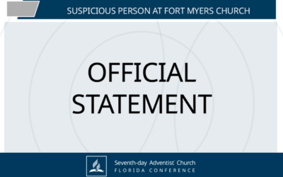 Official Statement Regarding Suspicious Person Report at Fort Myers Church